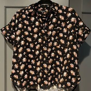 Corduroy short sleeve Madewell top